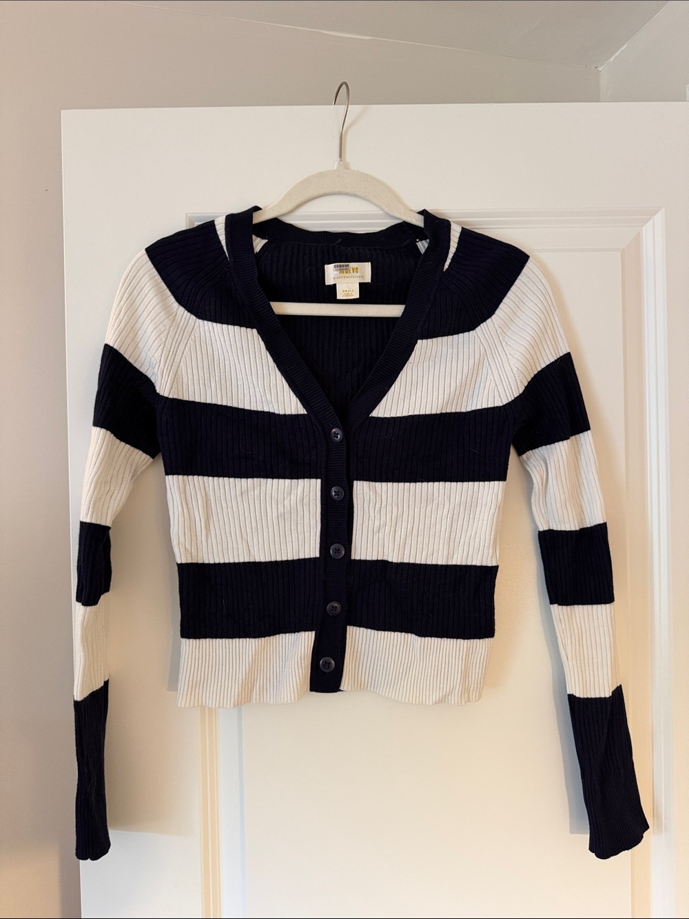 Maeve Striped Cardigan Sweater